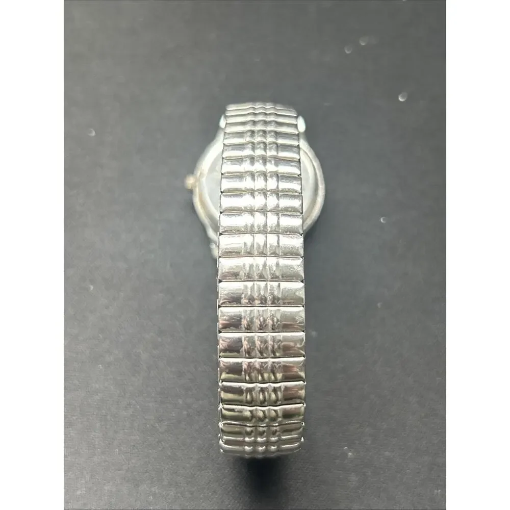 Geneva Gold Tone Dial Silver Case Women’s Quartz Watch